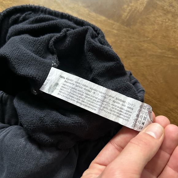 Zara 100% cotton washed gray sweatpants with pockets - Picture 5 of 5